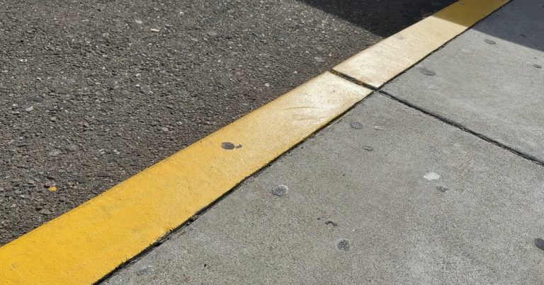 Slippery Parking Lot Paint Solution