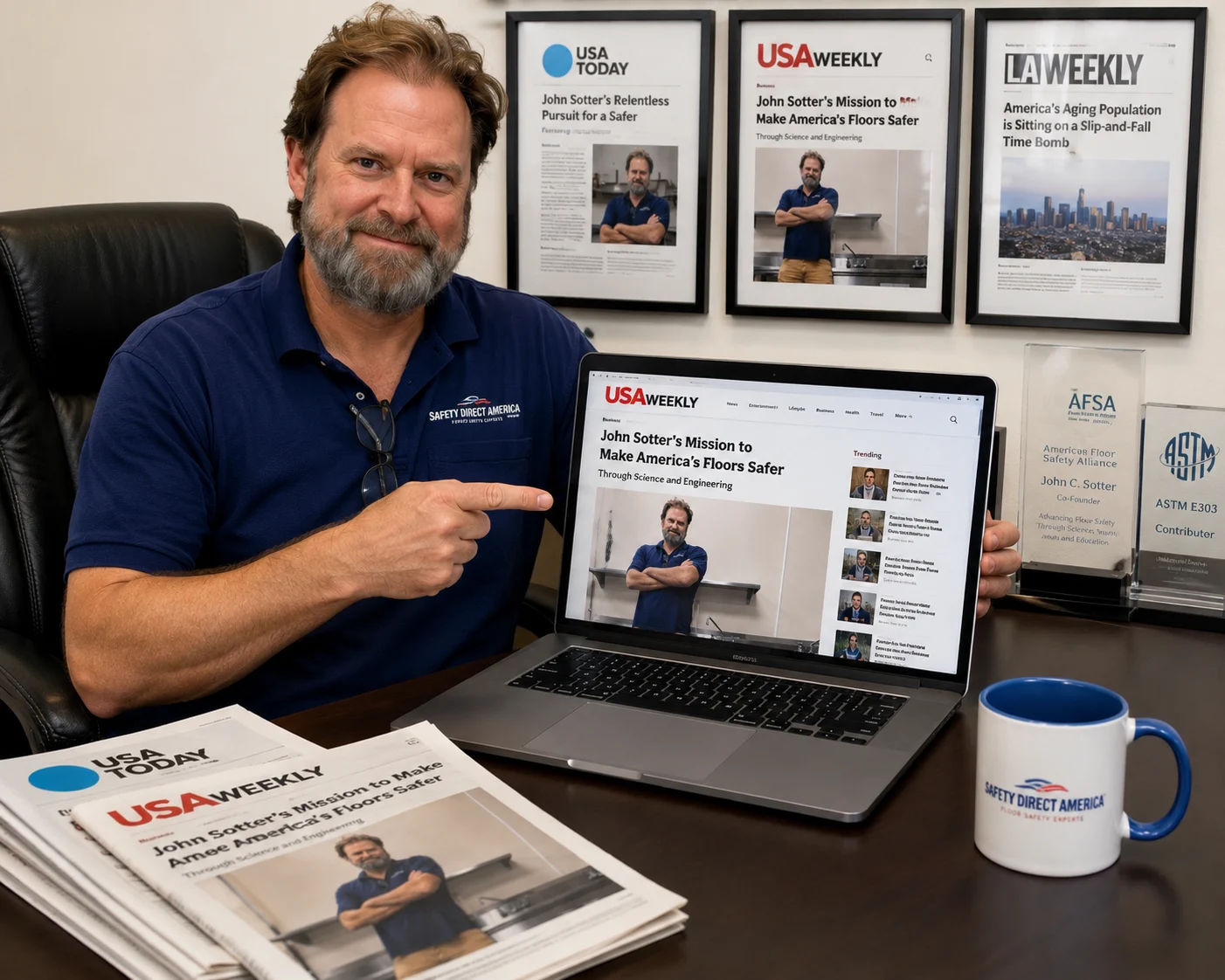John Sotter - floor slip resistance expert in the news
