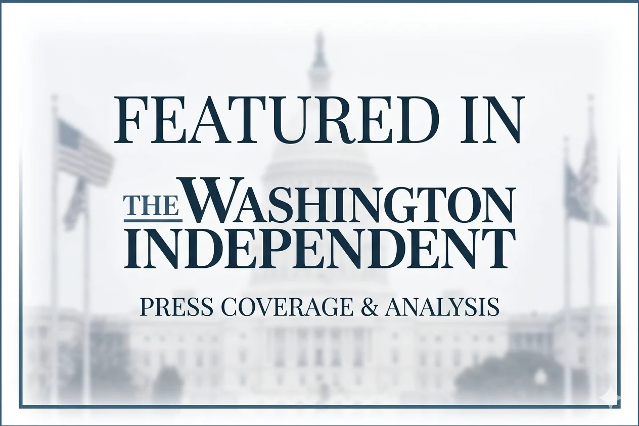 Featured In The Washington Independent Press Coverage Logo